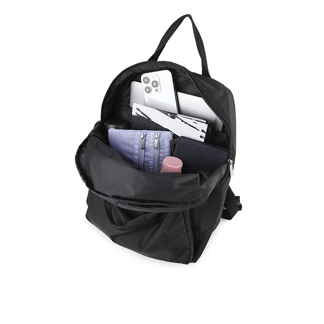 LeSportsac Unisex Bags Medium E/W Backpack In Recycled Black