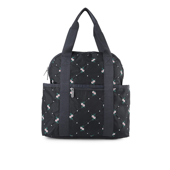 LeSportsac Unisex Bags Double Trouble Backpack In Floral Lattice Emb