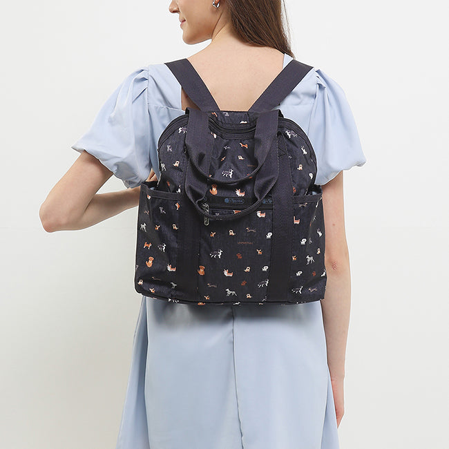 LeSportsac Unisex Bags Double Trouble Backpack In Woof Wonderland