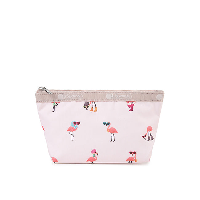 LeSportsac Unisex Pouch Small Sloan Cosmetic In Flamingo Party