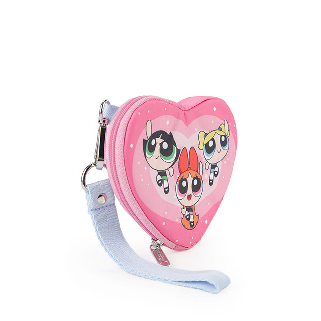 LeSportsac Unisex Pouch Heart Wristlet In Ppg Pink Heart