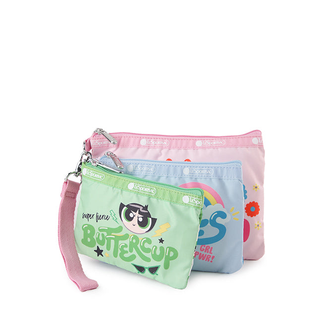 LeSportsac Unisex Pouch Wristlet Pouch Set In Ppg Wristlet