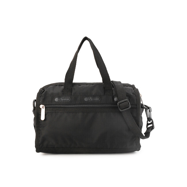 LeSportsac Tas Cross Body Unisex Deluxe Mini Duffel In Recycled Black
