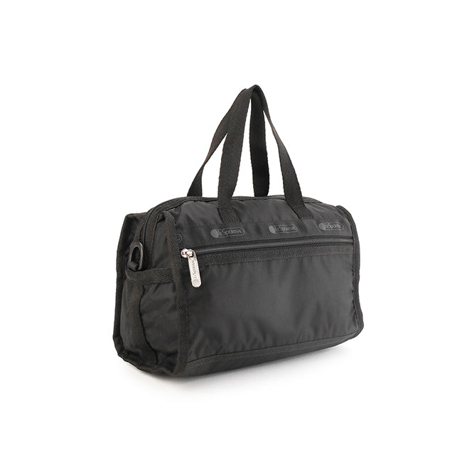 LeSportsac Tas Cross Body Unisex Deluxe Mini Duffel In Recycled Black