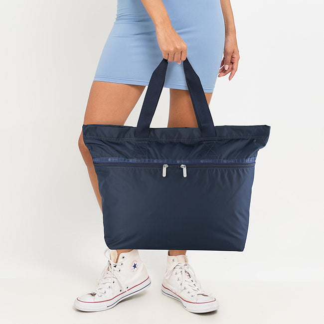 LeSportsac Tas Unisex Carlin Zip Top Tote Bag In Coastal Navy