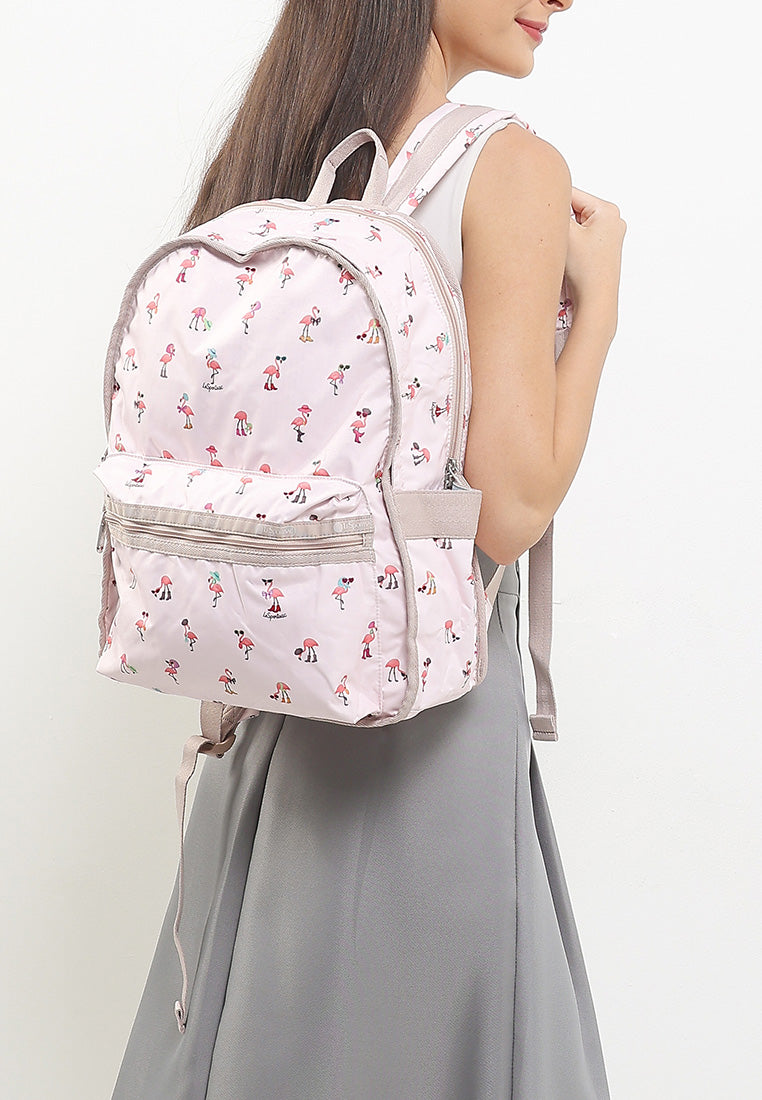 LeSportsac Unisex Bags Route Backpack In Flamingo Party