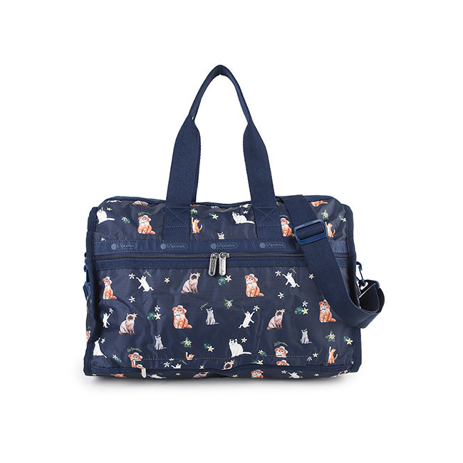 LeSportsac Unisex Bags Deluxe Med Weekender In Tropical Meow Cat