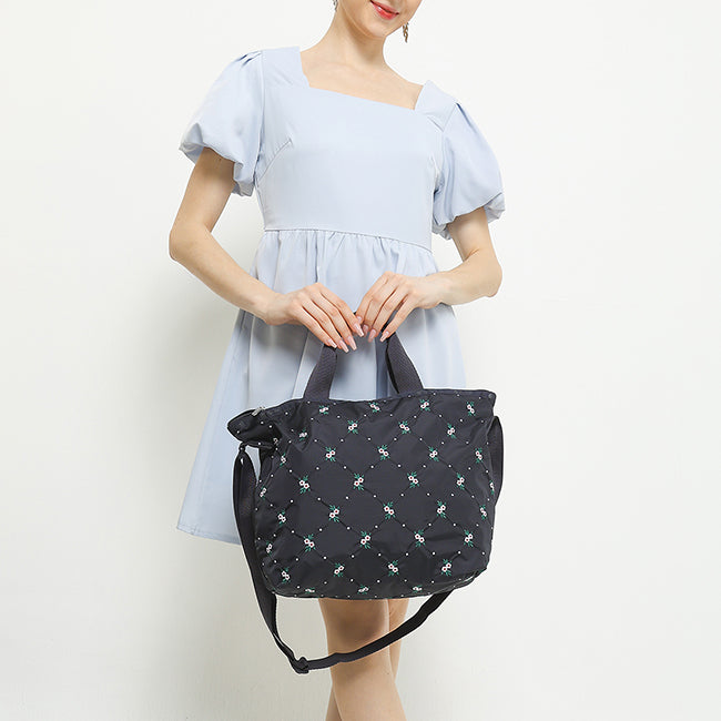 LeSportsac Unisex Bags Deluxe Easy Carry Tote In Floral Lattice Emb