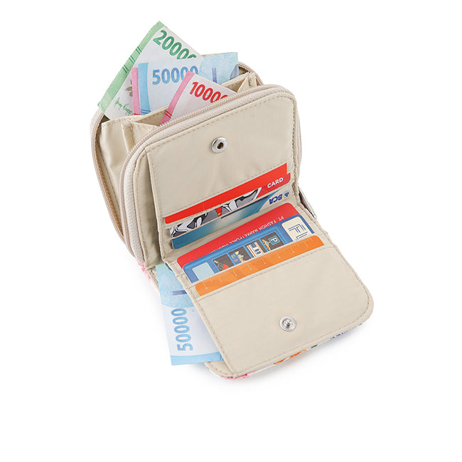 LeSportsac Unisex Wallet Claire In Watercolor Botanical