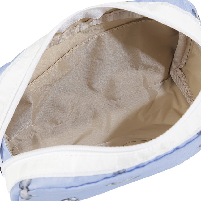 LeSportsac Unisex Pouch Rectangular Cosmetic In Petite Penguins White