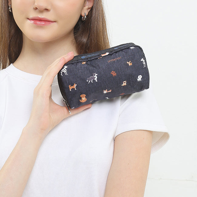 LeSportsac Unisex Pouch Rectangular Cosmetic In Woof Wonderland