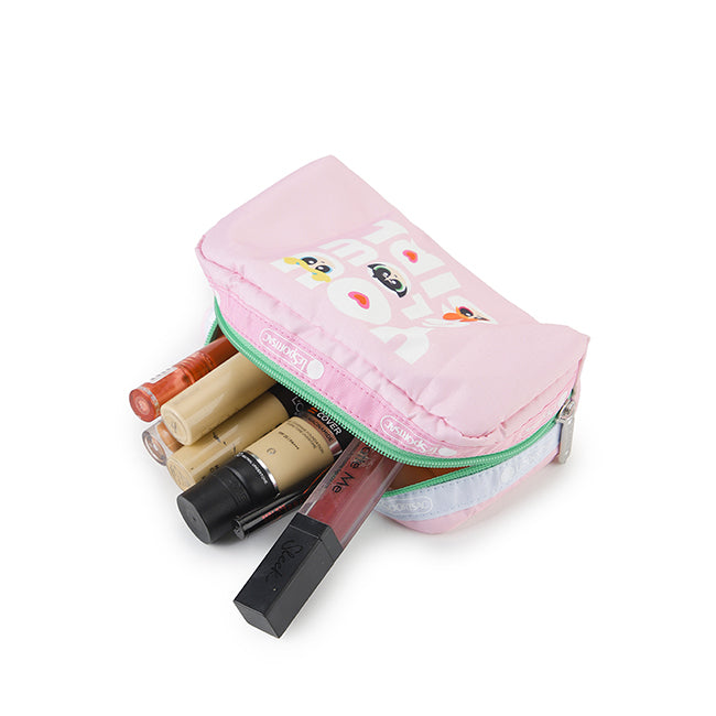 LeSportsac Unisex Pouch Rectangular Cosmetic In Ppg Pink Rect Cosm