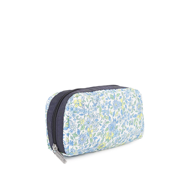 LeSportsac Unisex Pouch Rectangular Cosmetic In Tapestry Flower Blue