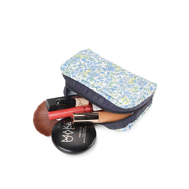 LeSportsac Unisex Pouch Rectangular Cosmetic In Tapestry Flower Blue