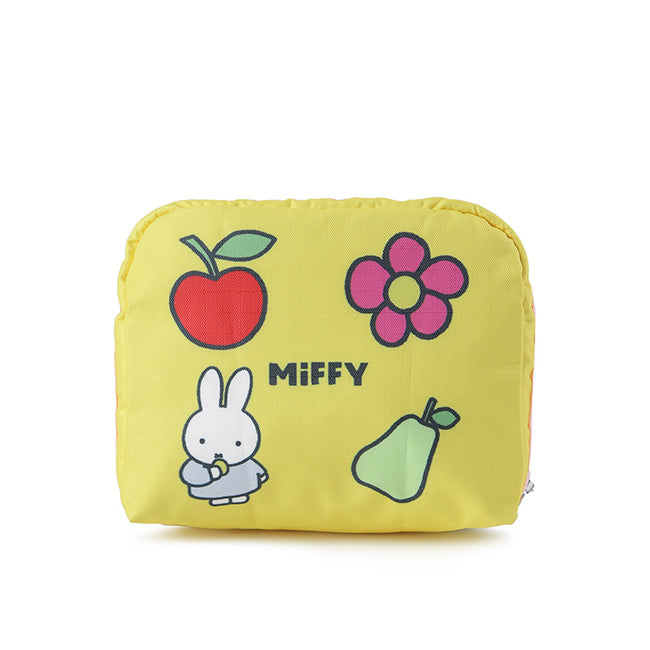 LeSportsac Unisex Pouch Square Cosmetic In Miffy Blue/Yellow Sq