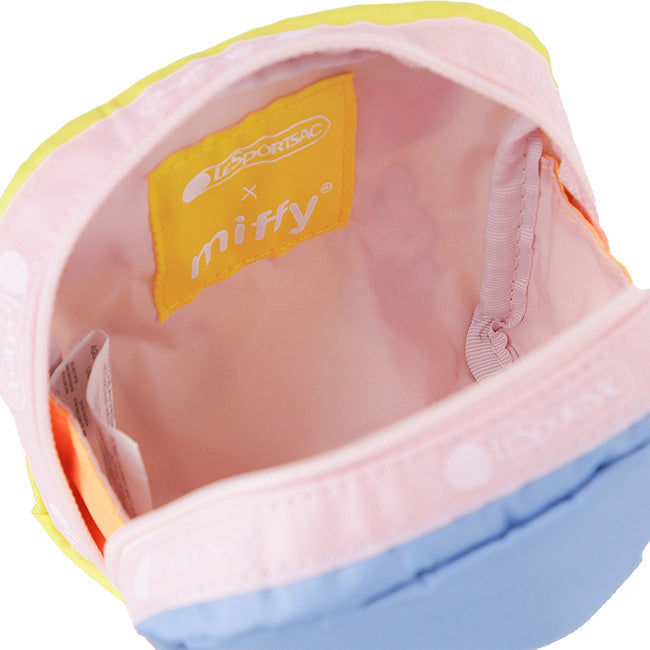 LeSportsac Unisex Pouch Square Cosmetic In Miffy Blue/Yellow Sq