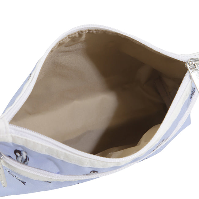 LeSportsac Unisex Pouch Cosmetic Clutch In Petite Penguins White