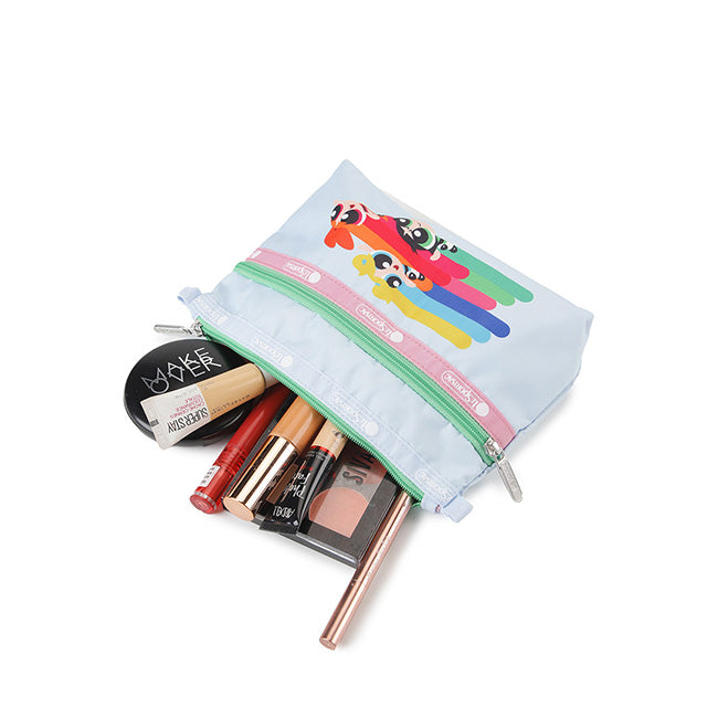 LeSportsac Unisex Pouch Cosmetic Clutch In Ppg Grl Pwr Cosm