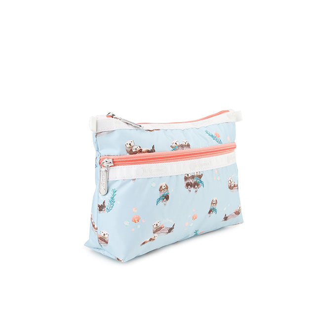 LeSportsac Unisex Bags Cosmetic Clutch In Floating Sea Otters