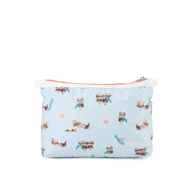 LeSportsac Unisex Bags Cosmetic Clutch In Floating Sea Otters