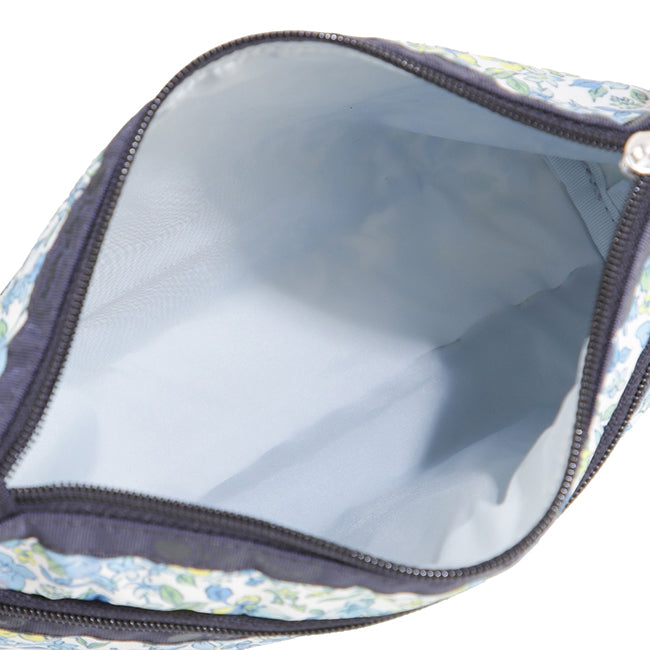 LeSportsac Unisex Pouch Cosmetic Clutch In Tapestry Flower Blue