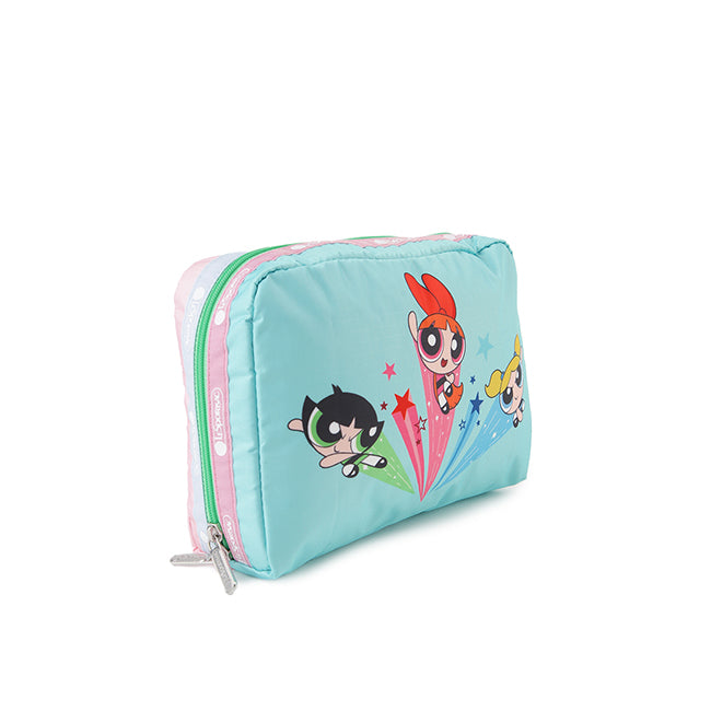 LeSportsac Unisex Pouch Extra Large Rectangular Cosmetic In Ppg Pink/Mint Rect Cosm