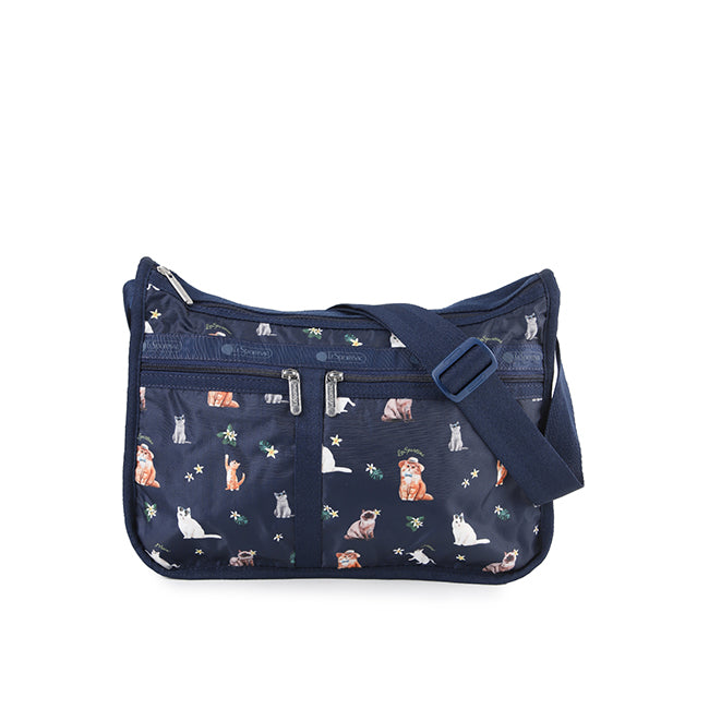 LeSportsac Unisex Deluxe Everyday Bag In Tropical Meow Cat