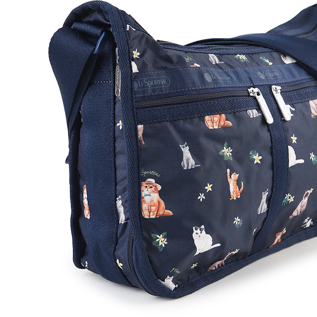 LeSportsac Unisex Deluxe Everyday Bag In Tropical Meow Cat