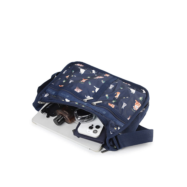 LeSportsac Unisex Deluxe Everyday Bag In Tropical Meow Cat