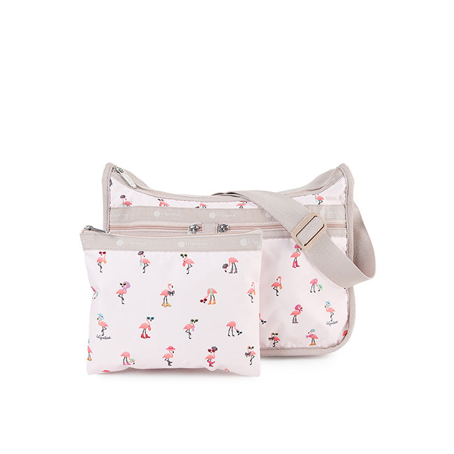 LeSportsac Unisex Deluxe Everyday Bag In Flamingo Party