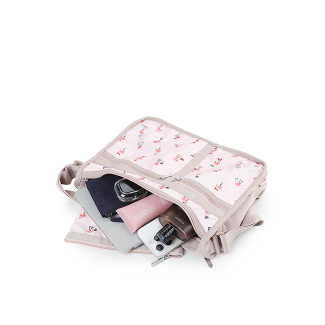 LeSportsac Unisex Deluxe Everyday Bag In Flamingo Party
