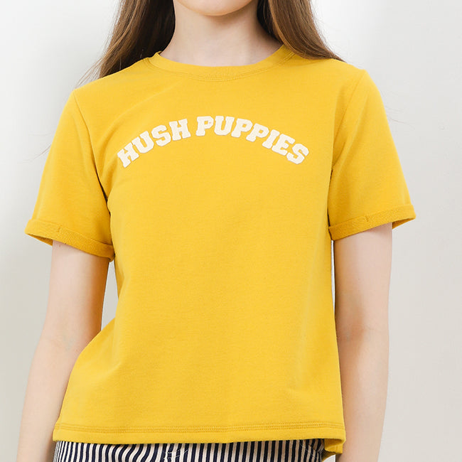 Hush Puppies Pakaian Wanita T Shirt Bsc Glena 2 In Mustard