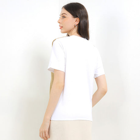 Hush Puppies Pakaian Wanita Blouse Tr Camada In White
