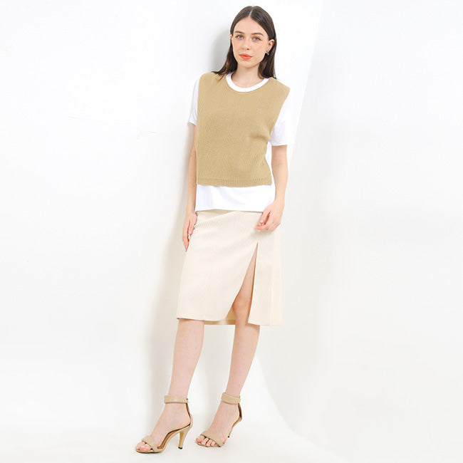 Hush Puppies Pakaian Wanita Blouse Tr Camada In White