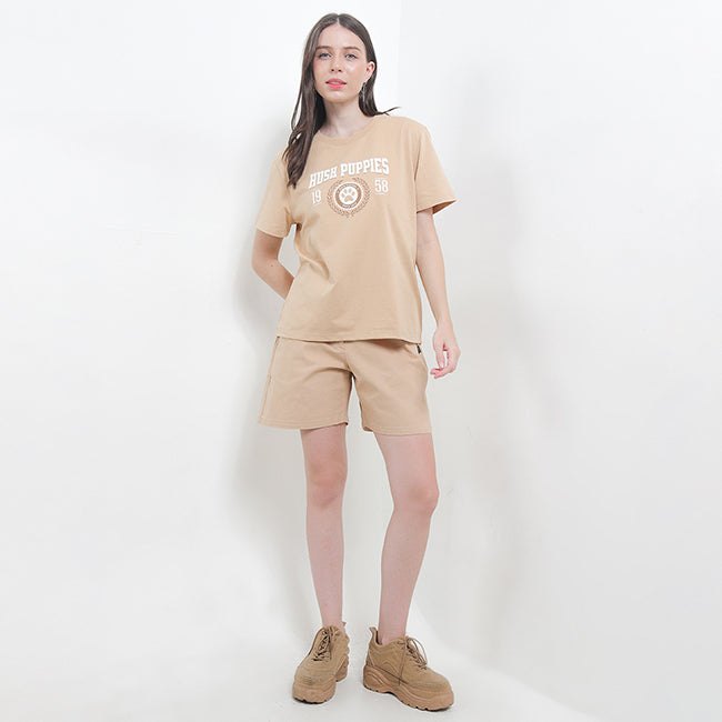 Hush Puppies Pakaian Wanita Shirt Camperly In Khaki