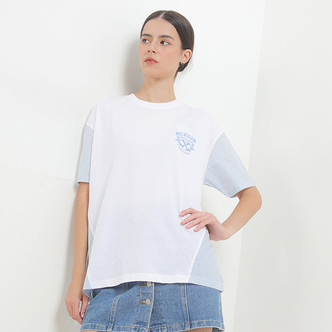 Hush Puppies Pakaian Wanita T Shirt Olesia In White