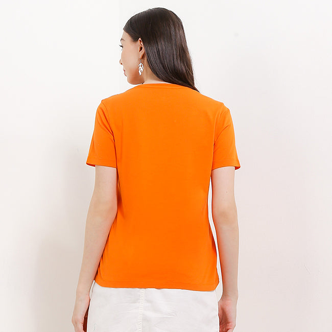 Hush Puppies Pakaian Wanita T Shirt Leviere In Orange