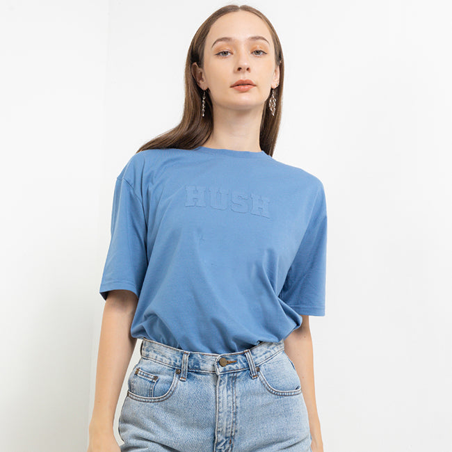 Hush Puppies Pakaian Wanita T Shirt Bsc Joaquin In Blue