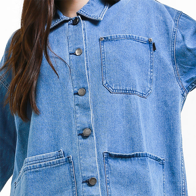 Hush Puppies Pakaian Denim Wanita Keoni In Medium Blue