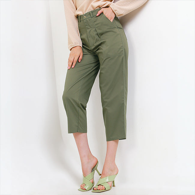 Hush Puppies Pakaian Pants Wanita Dc Lunedi In Olive