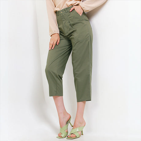 Hush Puppies Pakaian Pants Wanita Dc Lunedi In Olive