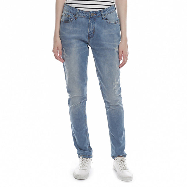 Hush Puppies Pakaian Denim Wanita Hopper 3 In Light Blue