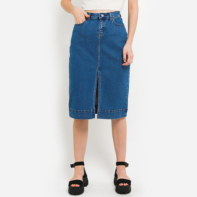 Hush Puppies Pakaian Denim Wanita Valmay In Medium Blue