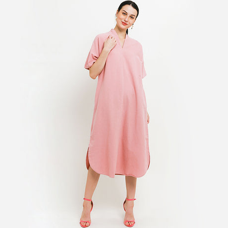 Hush Puppies Pakaian Dress Wanita Browny In Pink