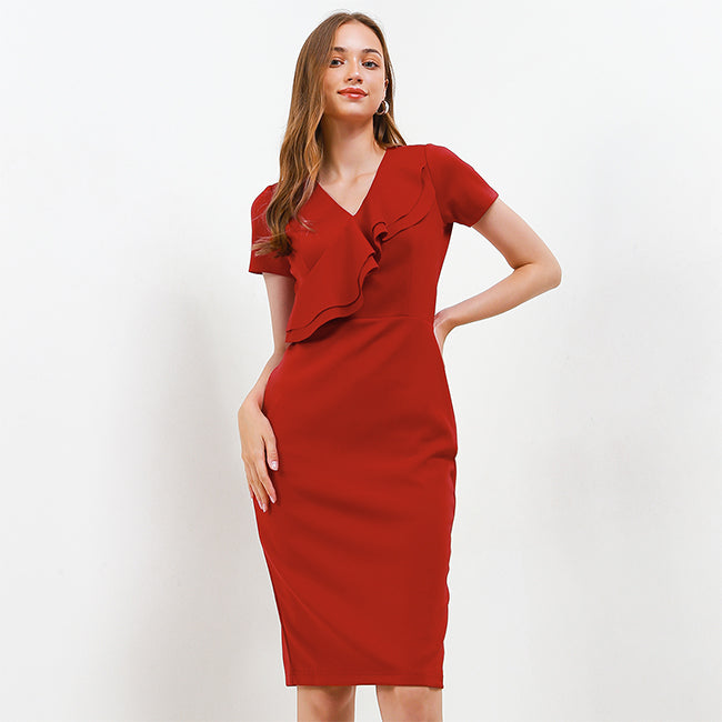 Hush Puppies Pakaian Dress Wanita Dc Quinnie In Red