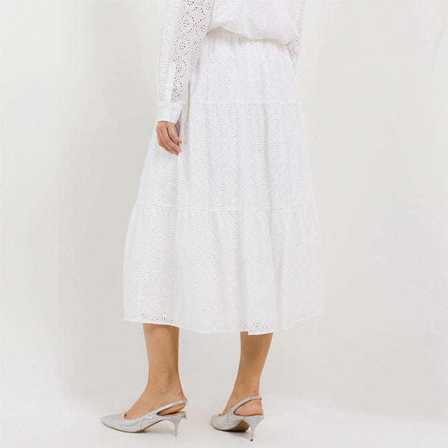 Hush Puppies Pakaian Wanita Linen Kemiri In White