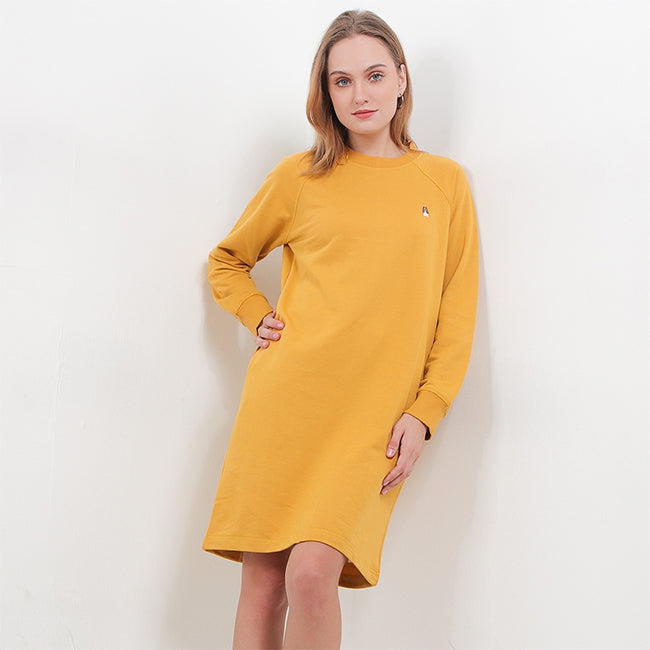 Hush Puppies Pakaian Wanita Dress Bsc Belly In Mustard
