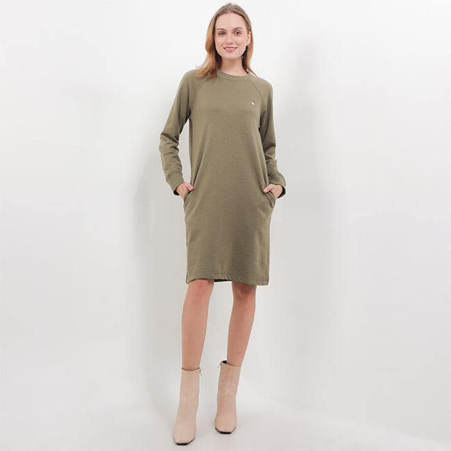 Hush Puppies Pakaian Wanita Dress Bsc Belly In Olive