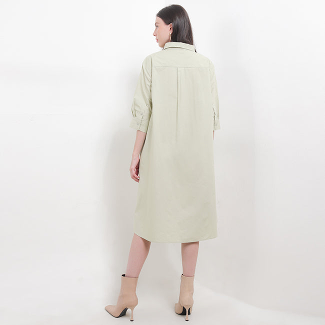 Hush Puppies Pakaian Wanita Dress Carlene Midi In Sage
