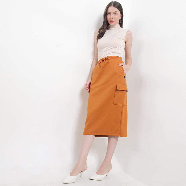 Hush Puppies Pakaian Wanita Skirt Thelma Lsk In Camel